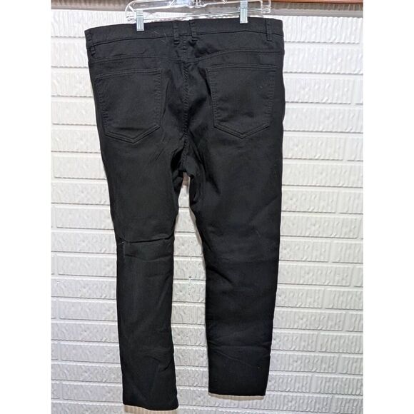 Unbranded Men's Orange Fleece Lined & Black Mid-Rise Jeans Size 42 Waist - Picture 2 of 7